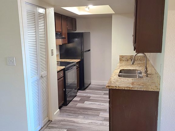 Kitchen is equipped with a pantry.