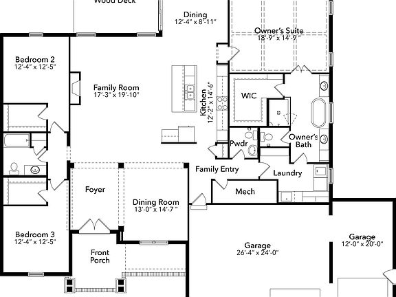 1st Story Option - Owner s Suite Ceiling Detail Freestanding Tub