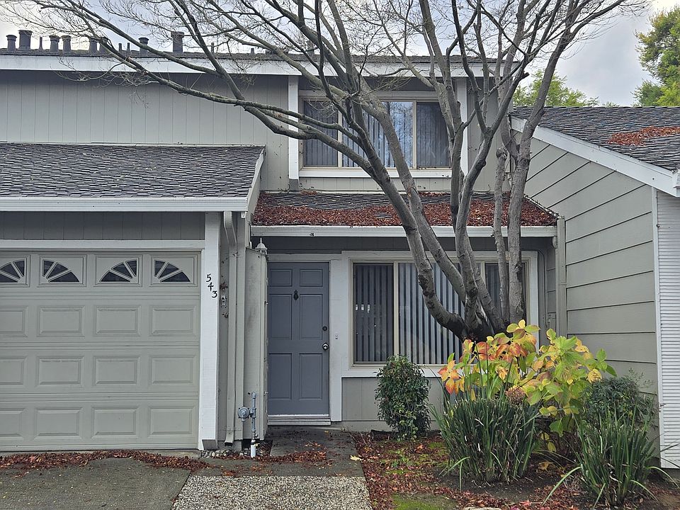 One-car garage, a dedicated parking space in front, and guest parkings available.