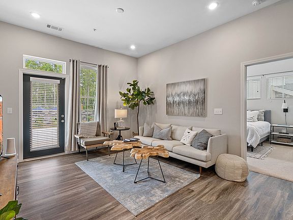 Open Concept Living Room at the Newton Apartments in Charlotte, NC