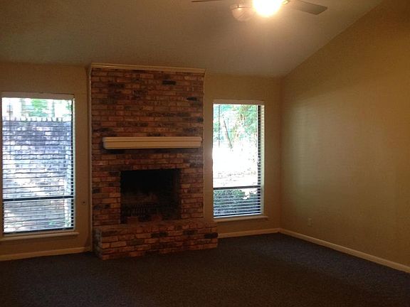 family room with fireplace