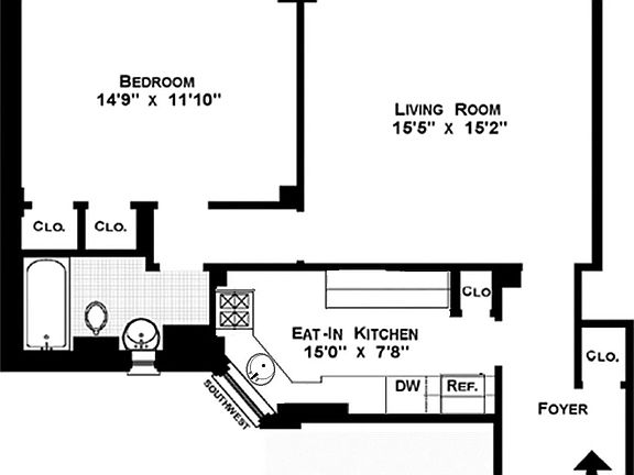 2nd image of 105 W 73rd St APT 3B