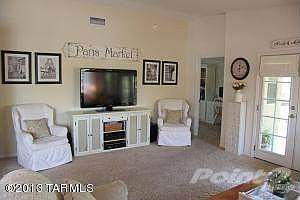 Family Room with Vaulted Ceilings