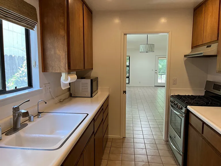 Kitchen looking toward main room
