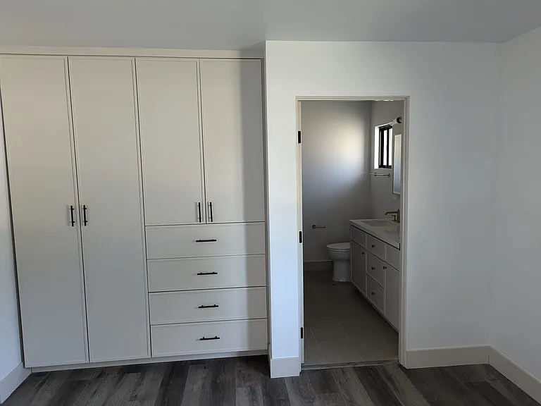 view from inside the 1st bedroom