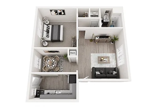 Floor plan One Bedroom