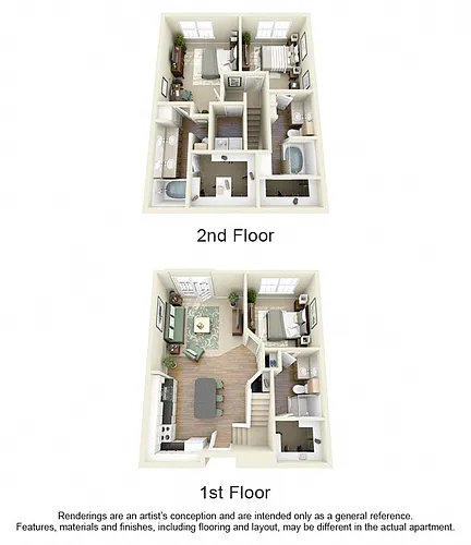 Floor plan C3 3 Bedroom 3 Bath