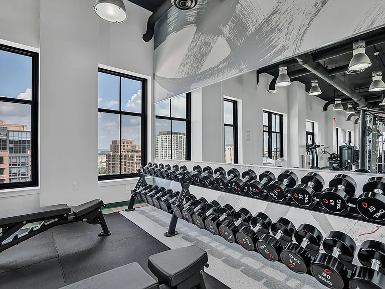 24-Hour Fitness Center with Cardio and Free Weights
