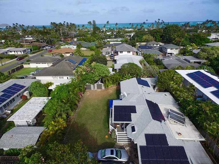 Overhead from house towards the beach (1/2 block to beach entrance alley)