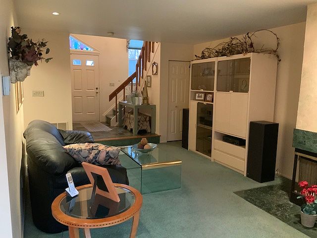 Entry way and living room