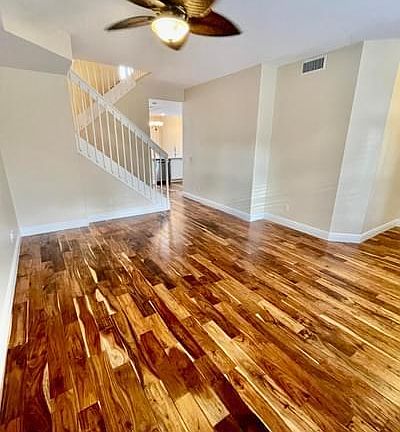 living room and stairs up