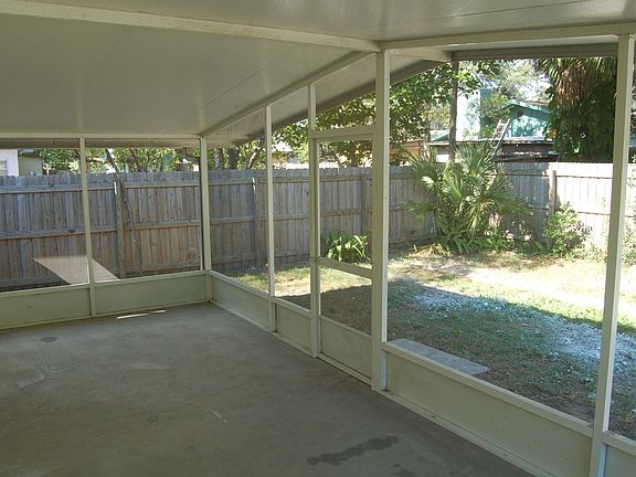 screened in and fenced in