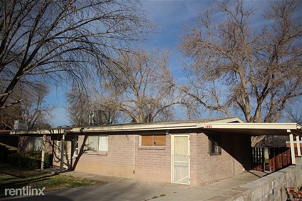 Front view with carport
