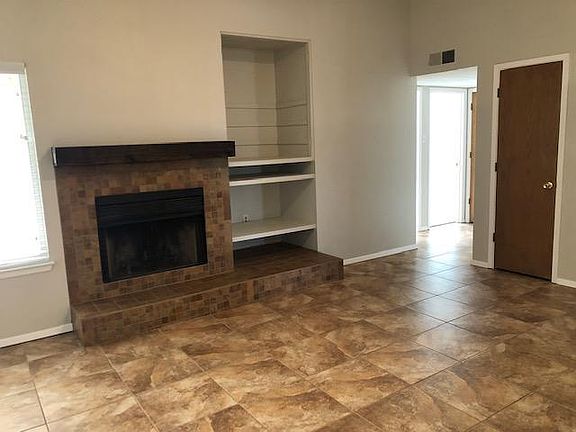 Wood burning fireplace