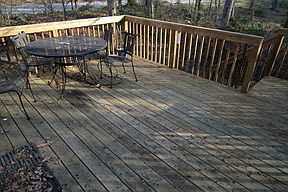 Deck get morning light