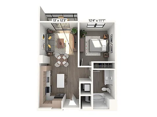 Floor plan A2-W100