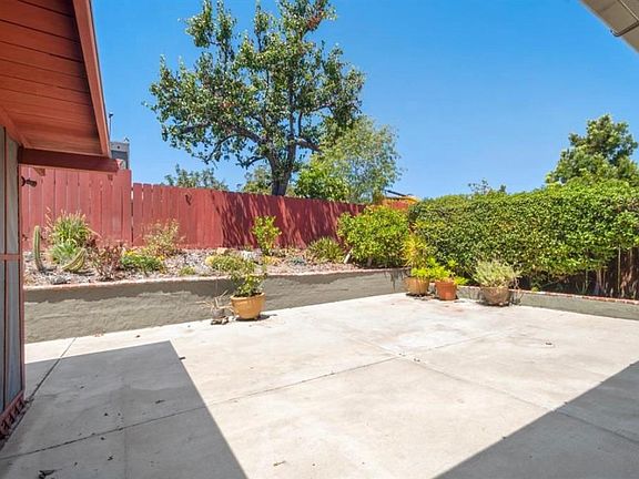 Private back patio