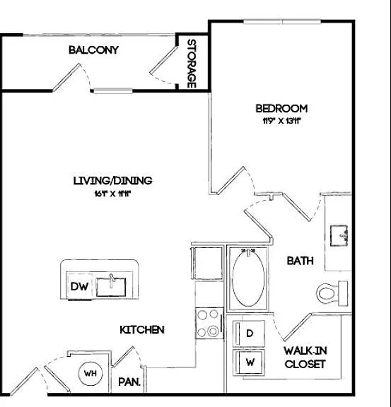 A4 | 1 bed 1 bath | 733 sq ft A4 | 1 bed 1 bath | 733 sq ft