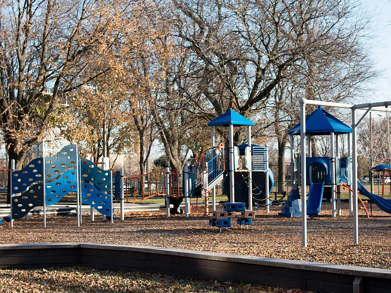Playground, park across the street.