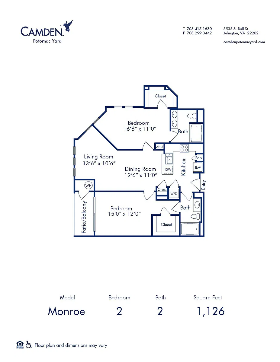 Floor plan Monroe