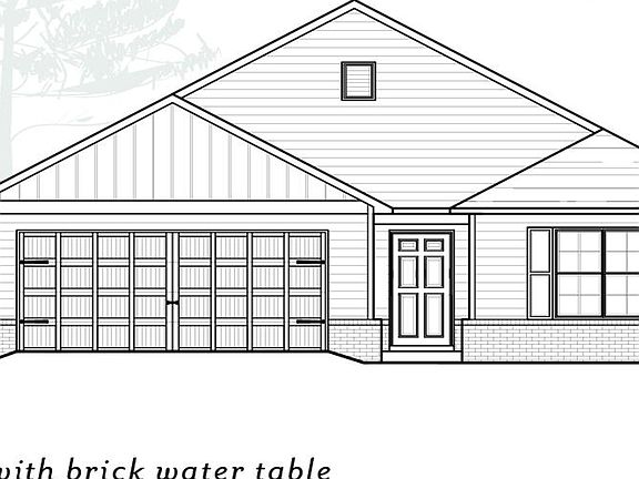 Elevation w Brick Water Table