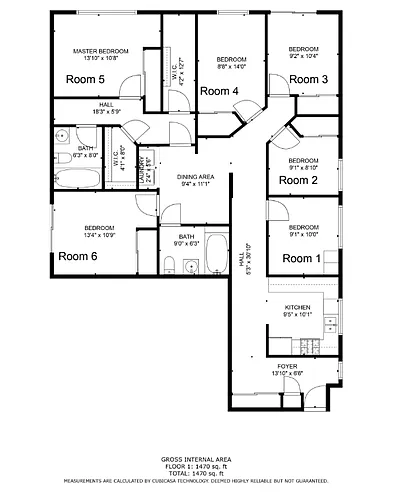 Floor plan 10777 Ashton 102 Single Room 5