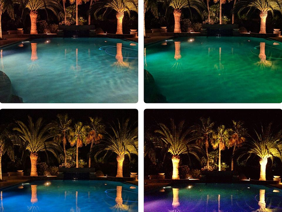 pool at night