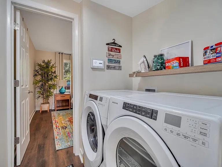 laundry room off the kitchen