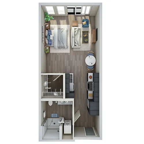 Floor plan Studio - F
