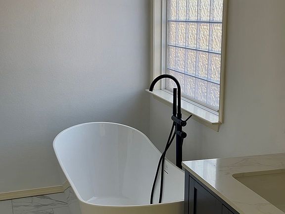 Master bathroom tub