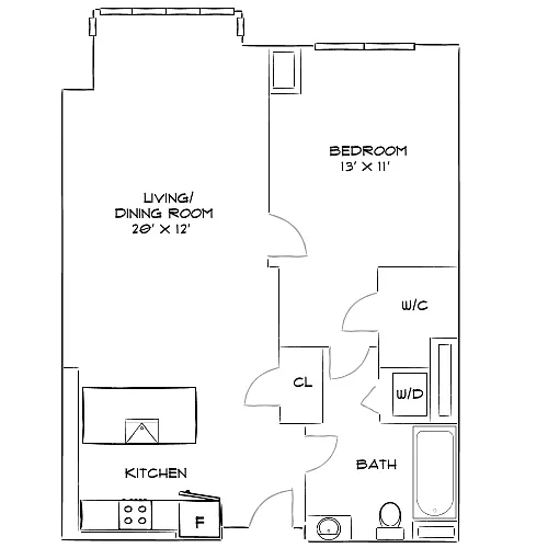 Floor plan Design 1J Premier