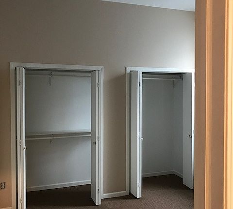 Closets in Master bedroom