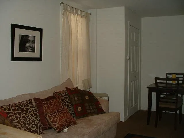 living room looking towards front, closet
