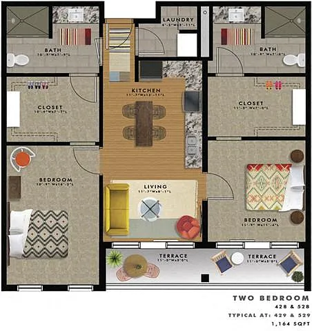 Floor plan 2 B2-R