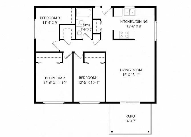 Floor plan 3X1