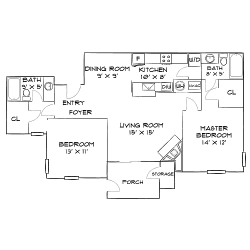 Floor plan Design 2B