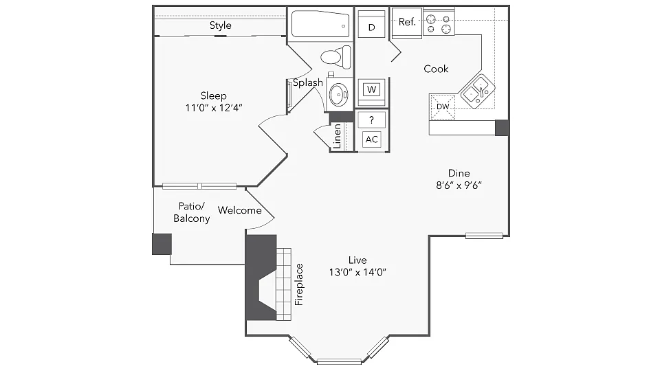 Floor plan Amherst