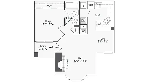 Floor plan Amherst