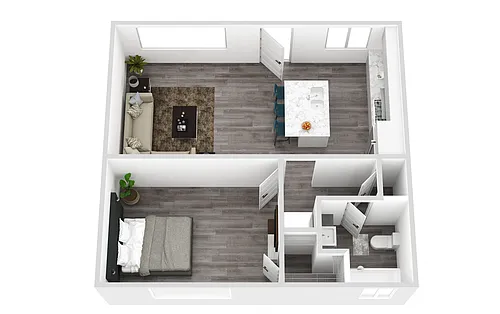 Floor plan One Bedroom