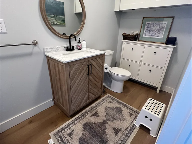 1/2 bath on main level