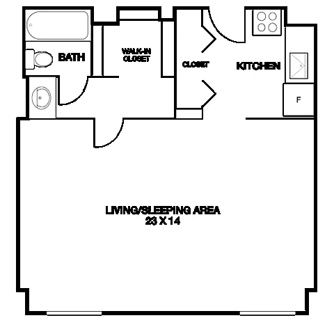 Floor plan Executive Studio | S1B