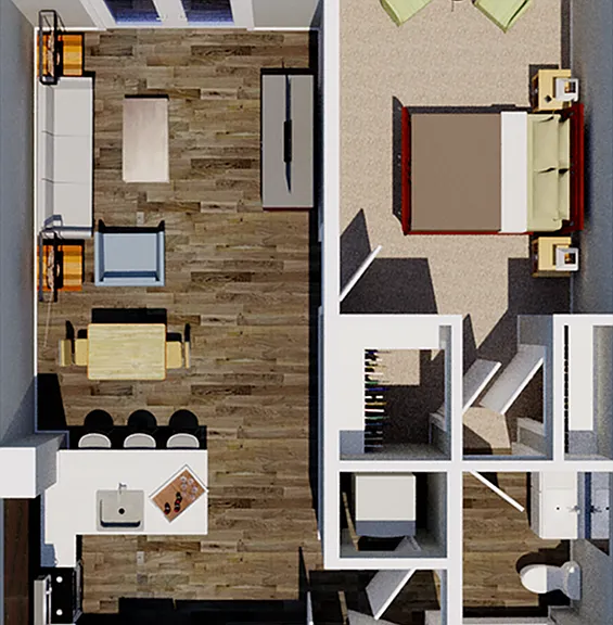1 Bed 1 Bath - North Wing 1 Bed 1 Bath - North Wing