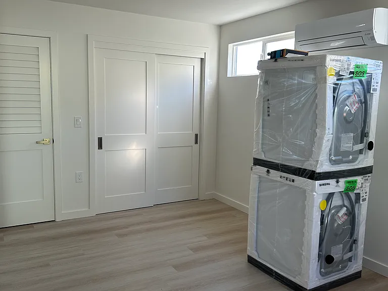 Ample closet and W/D closet