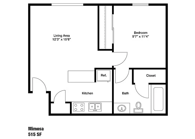 Floor plan Mimosa