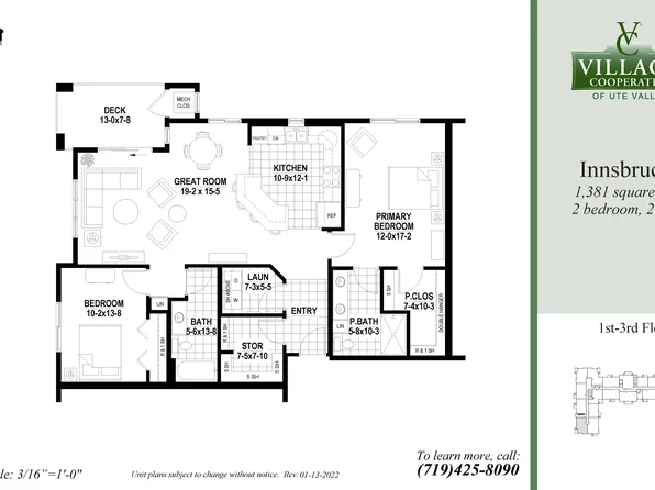 Innsbruck Plan, Village Cooperative of Ute Valley (Active Adults 55+)