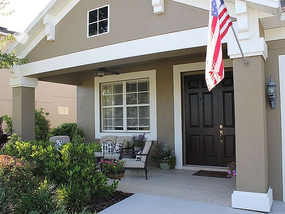 Spacious front porch