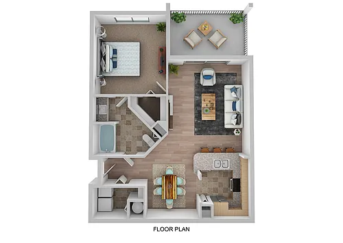 Floor plan A1 with Lanai