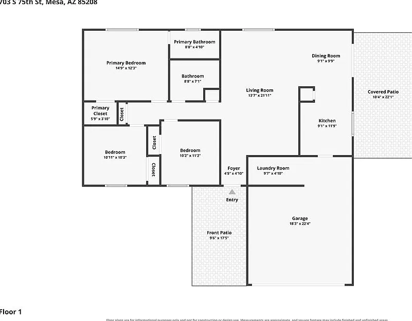 3 bed, 2.0 bath, 1306 sqft, $2,075 — Photo 2