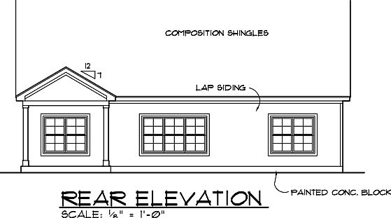 Rear Elevation