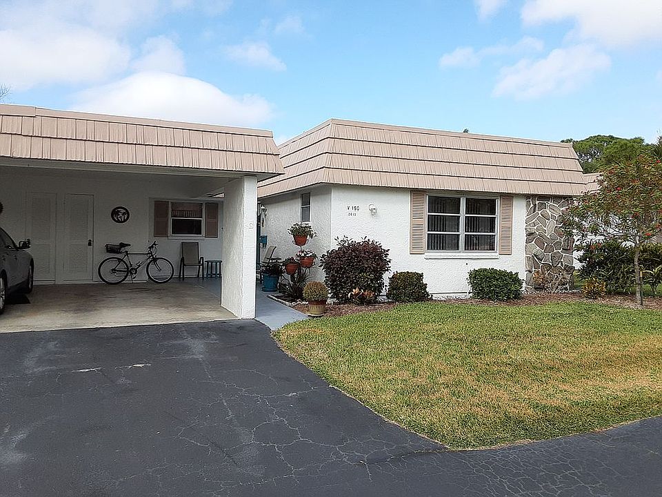 Front view, 1 car carport